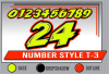 LAYERED NUMBER SET T-3